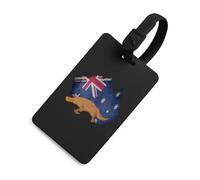 Vintage Australia Map Flag Australian Platy-Pus Luggage Tags for Suitcases Handbag Tag Labels Travel Accessories Privacy Cover ID Label