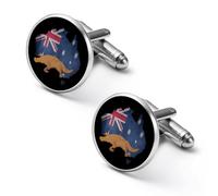 Vintage Australia Map Flag Australian Platy-Pus Men Cufflinks Shirt Cuff Links Business Tuxedo Studs Wedding