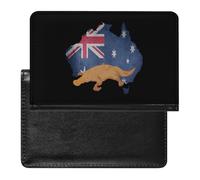 Vintage Australia Map Flag Australian Platy-Pus Passport Holder Cover Wallet Slim Passport Protector Card Holder Travel Accessories