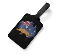 Vintage Australia Map Flag Australian Platy-Pus Travel Luggage Tags for Suitcases Baggage Bag Label