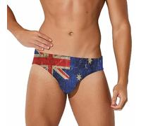 Vintage Australian Flag Men's Swimsuit Underwear Brief Board Surf Shorts Trunks for Training Bathing