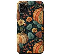 Vintage Autumn Flower Fall Pumpkin Girl Women Fall Themed Case for iPhone 11 Pro Max
