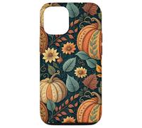 Vintage Autumn Flower Fall Pumpkin Girl Women Fall Themed Case for iPhone 12/12 Pro