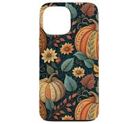 Vintage Autumn Flower Fall Pumpkin Girl Women Fall Themed Case for iPhone 13 Pro Max