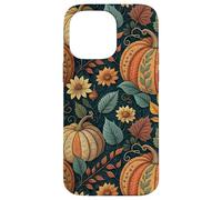 Vintage Autumn Flower Fall Pumpkin Girl Women Fall Themed Case for iPhone 14 Pro Max