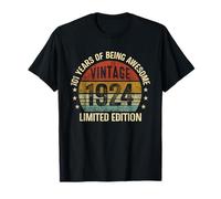 Vintage Awesome Since 1924 Retro Classic 101st Birthday T-Shirt