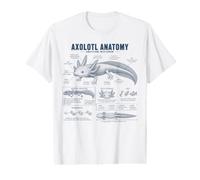 Vintage Axolotl Anatomy Biology Science Amphibian Salamander Value Graphic T-Shirt