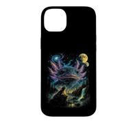 Vintage Axolotl Cosmic Moon 90s Space Nature Art Case for iPhone 14 Plus