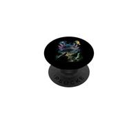 Vintage Axolotl Cosmic Moon 90s Space Nature Art PopSockets Adhesive PopGrip