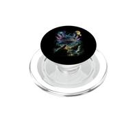 Vintage Axolotl Cosmic Moon 90s Space Nature Art PopSockets PopGrip for MagSafe