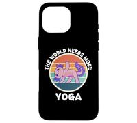 Vintage Axolotl The World Needs More Yoga Lover Case for iPhone 16 Pro Max