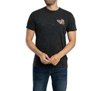 Vintage Back Print T-Shirt Black M