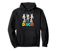 Vintage Back to the 80s Retro Boombox Roller Skate Disco Pullover Hoodie