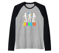 Vintage Back to The 80s Retro Boombox Roller Skate Disco Raglan Baseball Tee