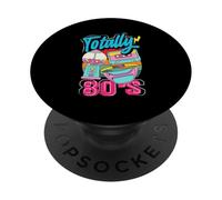 Vintage Back to the 80s Retro Cassette Totally 80's PopSockets Adhesive PopGrip