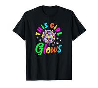 Vintage Back to The 80s Retro Girls Disco Ball T-Shirt