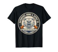 Vintage Backwoods Ammo Roaring Bear Hunter Value Graphic T-Shirt