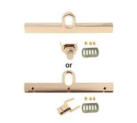 Vintage Bag Metal Clasp Turn Locks Twist Button for Handbag Leather Craft Bag Purse Hardware Gold Bag Accessories