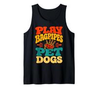Vintage Bagpipe Music Scottish Piper Tank Top