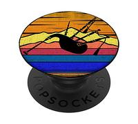 Vintage Bagpiper Retro Sunset Funny Music Gift PopSockets Swappable PopGrip