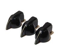 Vintage Bakelite chicken head guitar/amplifier knobs 3x black tone or volume