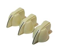 Vintage Bakelite chicken head guitar/amplifier knobs 3x Ivory tone or volume