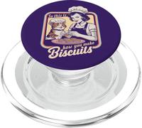 Vintage Baking Cat Lady So This Is How You Make Biscuits Cat PopSockets PopGrip for MagSafe