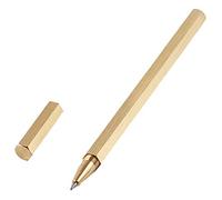 Vintage Ballpoint Gel Pen 0.5mm Point Hex Brass Smooth Writing School Office Home Work Research Gel Pen Adult Coloring