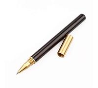 Vintage Ballpoint Pen Gel Pen 0.5mm Point Wood Metal Smoothly Writing for School Home Work Study Black Pens