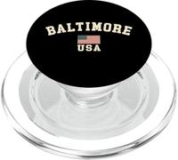 Vintage Baltimore USA American Flag Maryland Souvenir Retro PopSockets PopGrip for MagSafe
