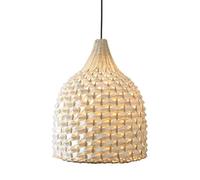 Vintage Bamboo Woven Light Creative Chandeliers Decoration Chandelier Pendant Light Wicker Light Shade Handmade Bamboo Weaving Pendant Light Suspended Ceiling Light Fixture for Dinging Room