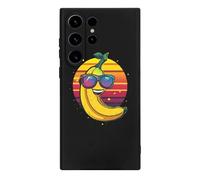 Vintage Banana TPU Cell Phone Case Compatible with Galaxy S23/S23 Plus/S23 Ultra Soft Protective Shell