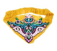 Vintage Bandana Wide Headband for Women and Hair | Fabric Lace Blend, Embroidery Pattern, Keeps Bangs Tidy, Photo Shoots and Holidays, Christmas Valentine Birthday