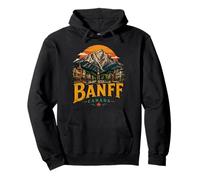 Vintage Banff Canada Travel Souvenir Landmark Gift Pullover Hoodie