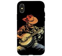 Vintage Banjoist Bluegrass Music Case for iPhone X/XS