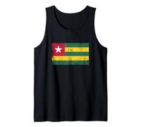 Vintage Banner Fan Togo Flag Retro Tank Top