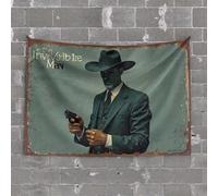 Vintage Bar Decor Vintage Style: The Invisible Man's Daring Adventure Tapestry Wall Decorations Cool Room Accessories for Teens B(75X100CM)