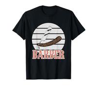 Vintage Barber Haircut Razors Faded Barbershop T-Shirt