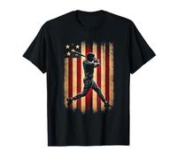 Vintage Baseball American Flag T-Shirt