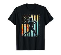 Vintage Baseball American Flag T-Shirt