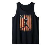 Vintage Baseball American Flag Tank Top