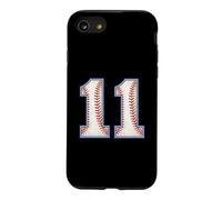 Vintage Baseball Jersey Number 11 Varsity Athletic Back Side Case for iPhone SE (2020) / 7/8
