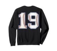 Vintage Baseball Jersey Number 19 Varsity Athletic Back Side Sweatshirt