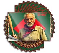 Vintage Baseball Legend: The Peace Beyond Tattoos Backyard Accessories | Coastal Cover Removable Decal Pack(6X9CM)