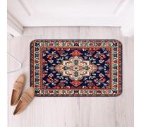 Vintage Bathroom Rugs Persian Style Bath Mat, Retro Bohemian Non Slip Bath Rugs 16x24 Tribal Paisley Fluffy Shower Carpet, Oriental Medallion Plush Bath Mats for Tub Women Girl Aesthetic Bedroom Decor