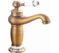 Vintage Bathroom Sink Faucet - Retro Hot & Cold Mixer Tap Single Handle Basin Faucet Antique Style for Classic Decor& Easy to Install
