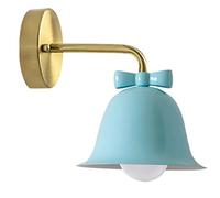 Vintage Bathroom Wall Sconces Fixtures E26/E27 Sockets White Bell Shape Wall Mounted Lamp with Iron Base for Bedroom Farmhouse Gallery