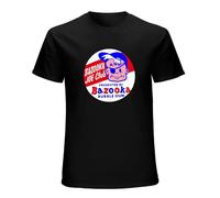 Vintage Bazooka Joe Club Bubble Gum Decal - Topp Short Sleeve T-Shirt Black L