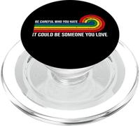 Vintage Be Careful Who You Hate It Could Be Someone You Love PopSockets PopGrip for MagSafe