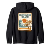 Vintage Beach in Ancient City | St Augustine Beach Florida Zip Hoodie